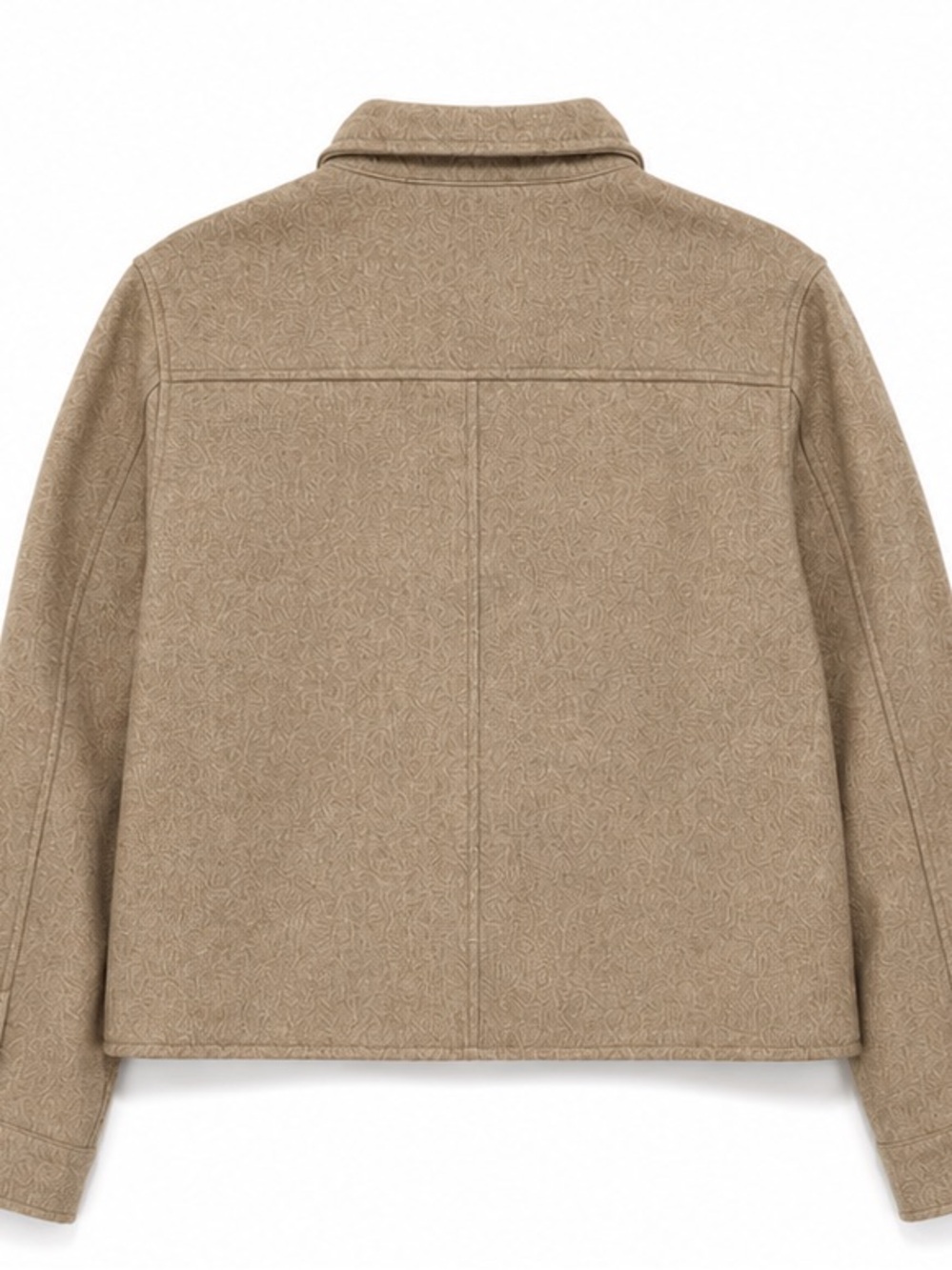 Truth Cropped Khaki Zip-Front Shirt Jacket - Picture 2 of 5